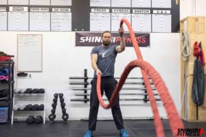 Chris - battle ropes